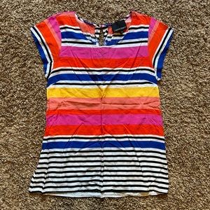 Cynthia Rowley stripe rayon tee